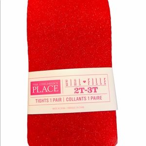 CHILDREN’S PLACE | Red Sparkly Tights